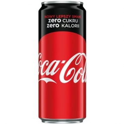 COCA-cola zero puszka 330ml /24 szt/