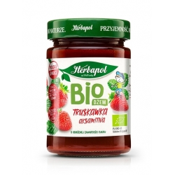 HERBAPOL bio dżem truskawka 240g 