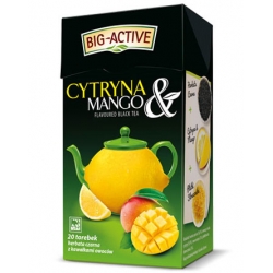 HERBAPOL BIG ACTIVE czarna cytryna mango 20T