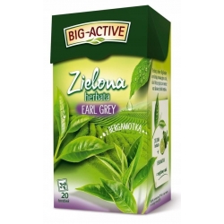 HERBAPOL BIG ACTIVE zielona earl grey z bergamotką 20T 