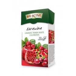 HERBAPOL BIG ACTIVE żurawina granat yerba 20T 