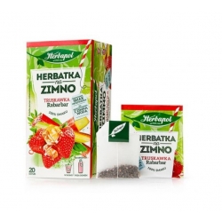 HERBAPOL herbata na zimno truskawka/rabarbar 20T 