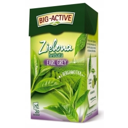 HERBAPOL BIG ACTIVE zielona earl grey z bergamotką 20T