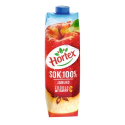 HORTEX sok jabłko 1L /12 szt/