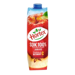 HORTEX sok jabłko 1L /12 szt/