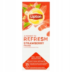 LIPTON herbata truskawka /25 szt/