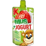 KUBUŚ mus truskawka - jogurt 80g 