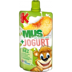 KUBUŚ mus brzoskwinia - jogurt 80g 