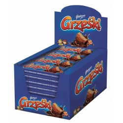 GRZEŚKI wafelki kakao w czekoladzie /36 szt/