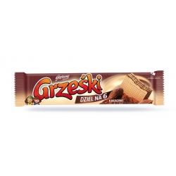 GRZEŚKI wafelki bez polewy czek. /36szt/