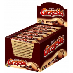 GRZEŚKI wafelki bez polewy czek. /36szt/
