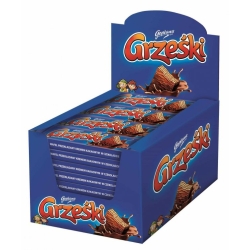 GRZEŚKI wafelki kakao w czekoladzie /36 szt/