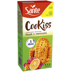 SANTE COOKISS Ciasteczka Zbożowe Musli Owoc 300g