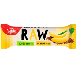 SANTE RAW Baton Owocowy Banan Kakao 35g
