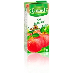 GRAND sok jabłkowy 100% 1L /12 szt/